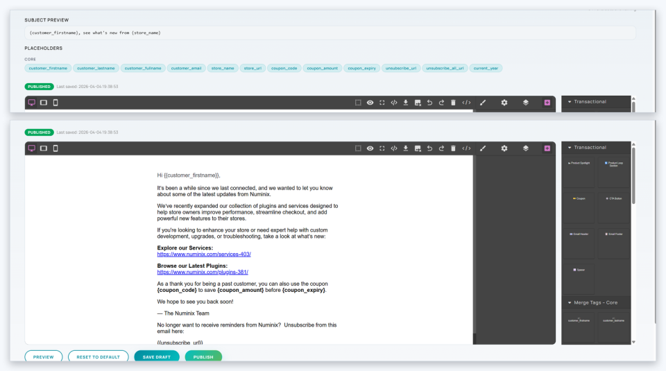 Transactional Marketing for Zen Cart Transactional Marketing for Zen Cart