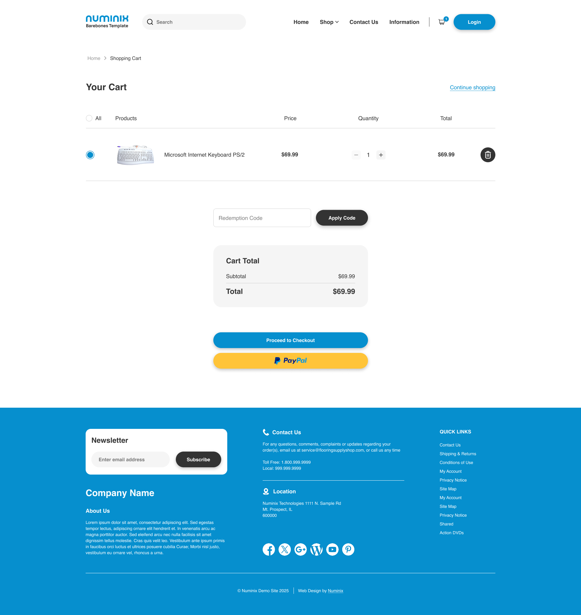 One Page Responsive Checkout for Zen Cart