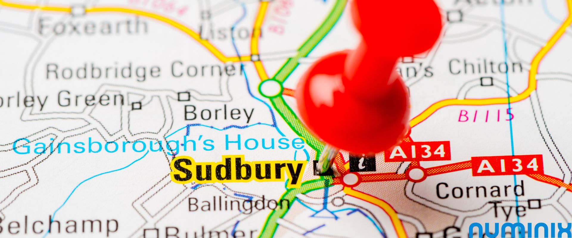 Greater Sudbury, Ontario city skyline and downtown area